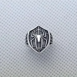 Punk Trend Spider Insect Open Adjustable Ring Men Street Hip Hop Fashion Cool Jewelry Boy Gift