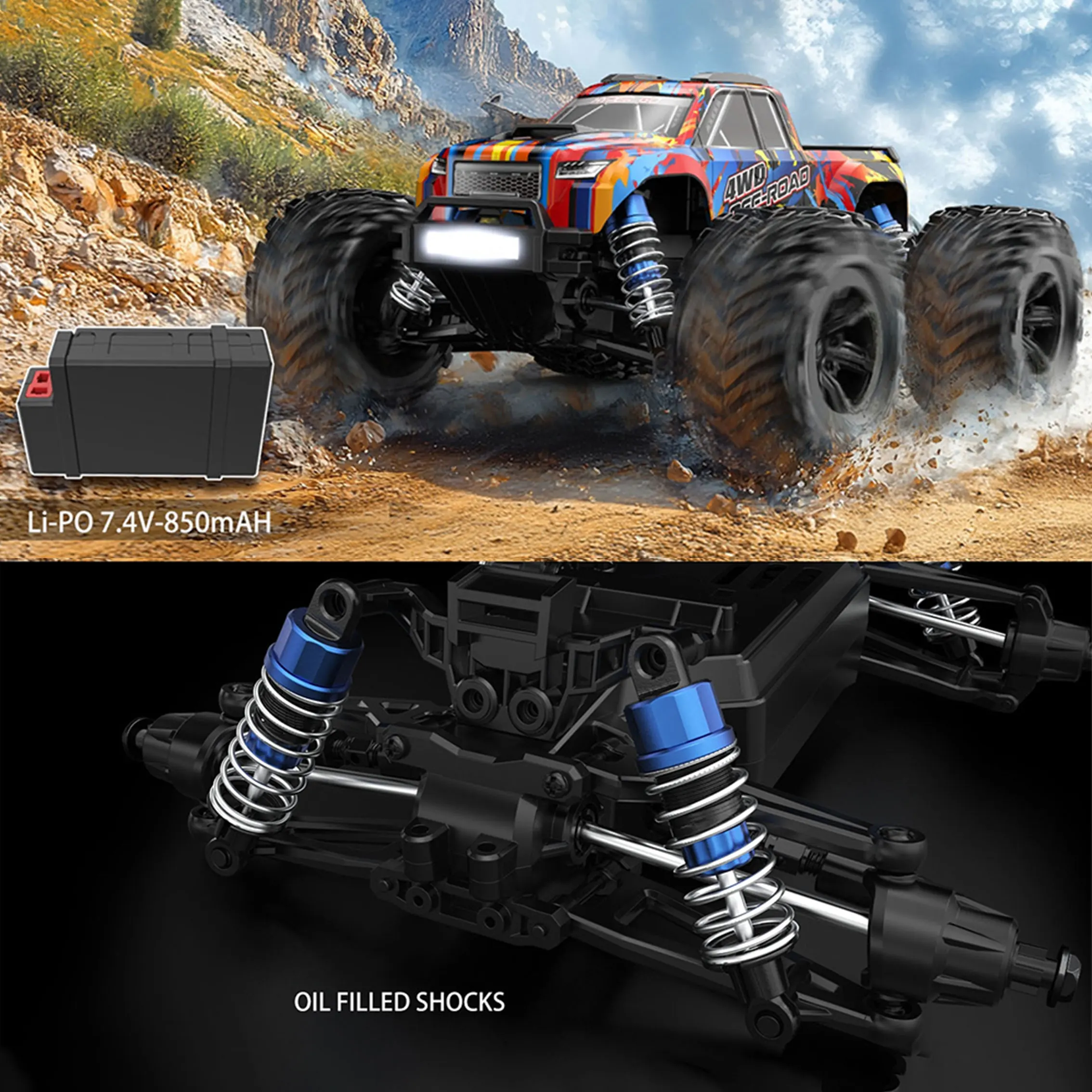 Hyper Go MJX 20208 1/20 4WD RC Car Brushless Professional RC Racing Car 2.4G 50KM/H High Speed Remote Control Cars OffRoad Truck