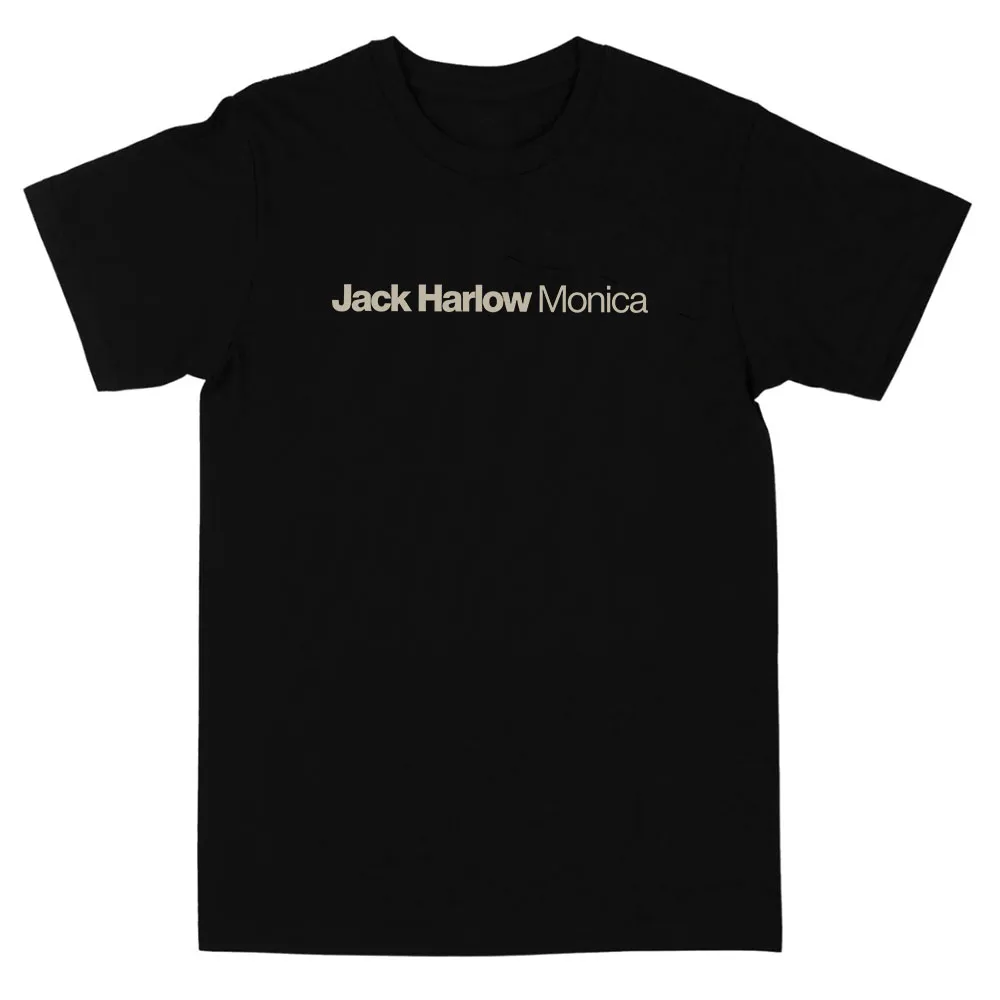 Jack Harlow Monica Logo T-shirt Album Design Graphic Print Tees Short Sleeve Cotton Male/Female Tshirts Streetwear Soft Casual