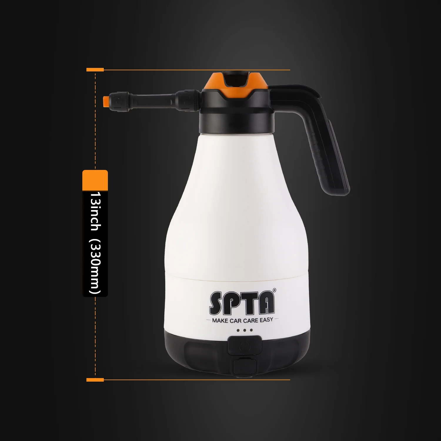 SPTA 1.8L Cordless Charing Car Sprayer Foam Manual Pressure Pot Watering Bottle For Household Window Washing