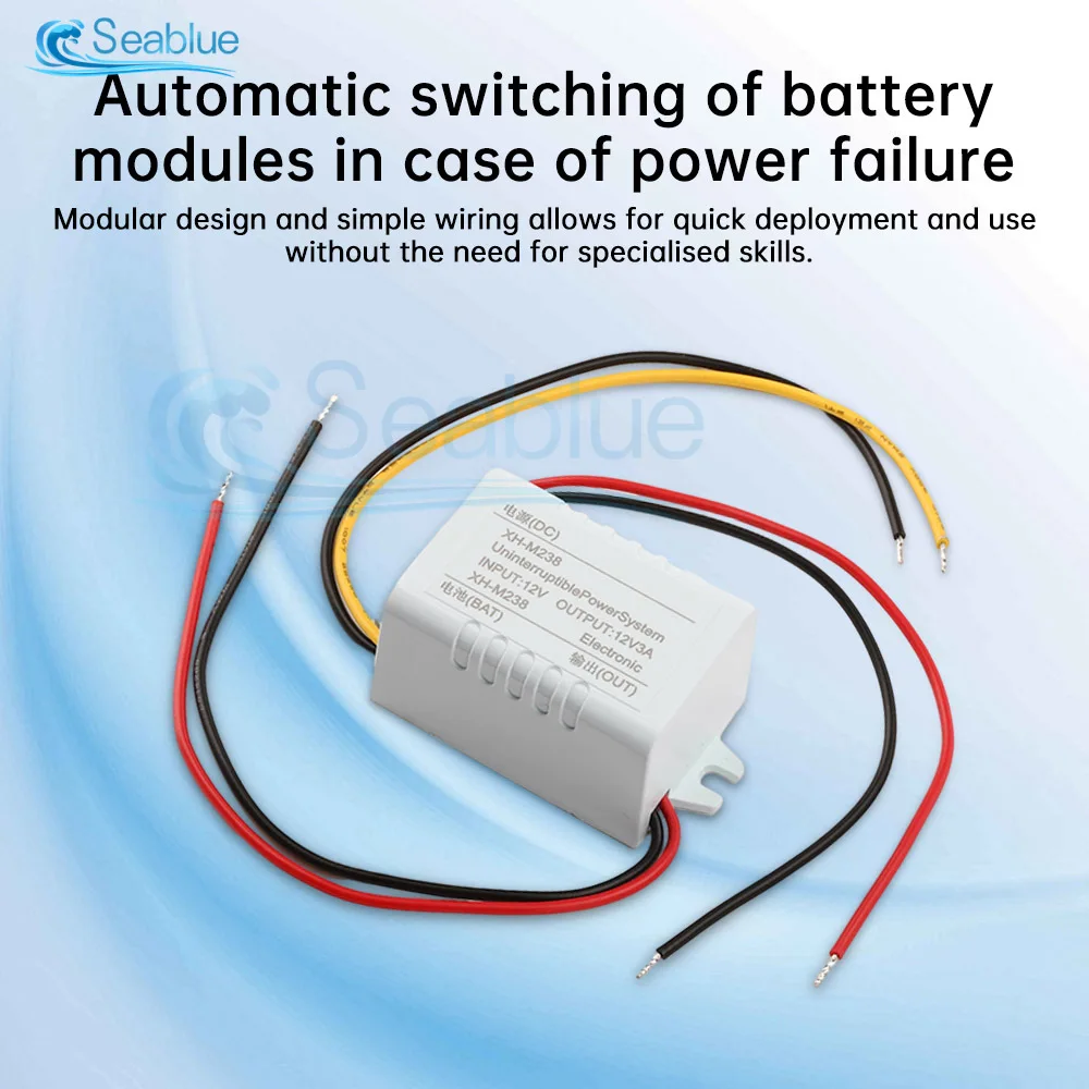 XH-M238 โมดูลพลังงาน Mini UPS Uninterruptible Emergency Power Supply Switching Module Power Failure สวิตช์อัตโนมัติแบตเตอรี่