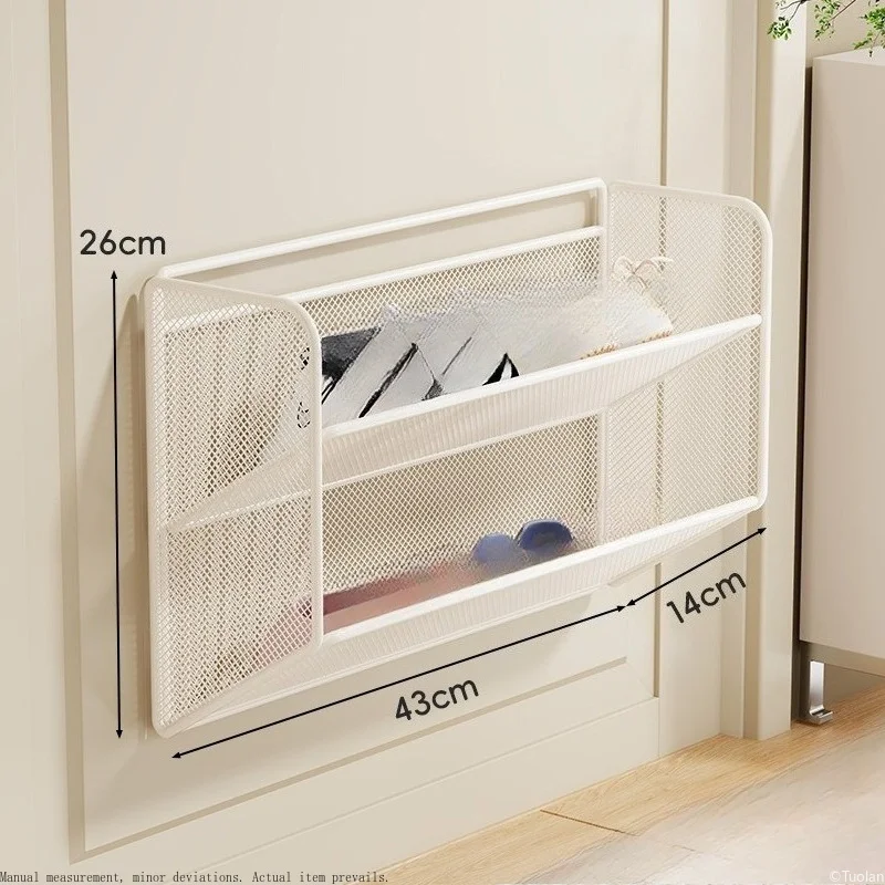 Wall Mounted Shoe Rack, Entryway Hanging Shoe Organizer, Small Slipper Holder for Bathroom Door, Wall Shoe Storage Shelf