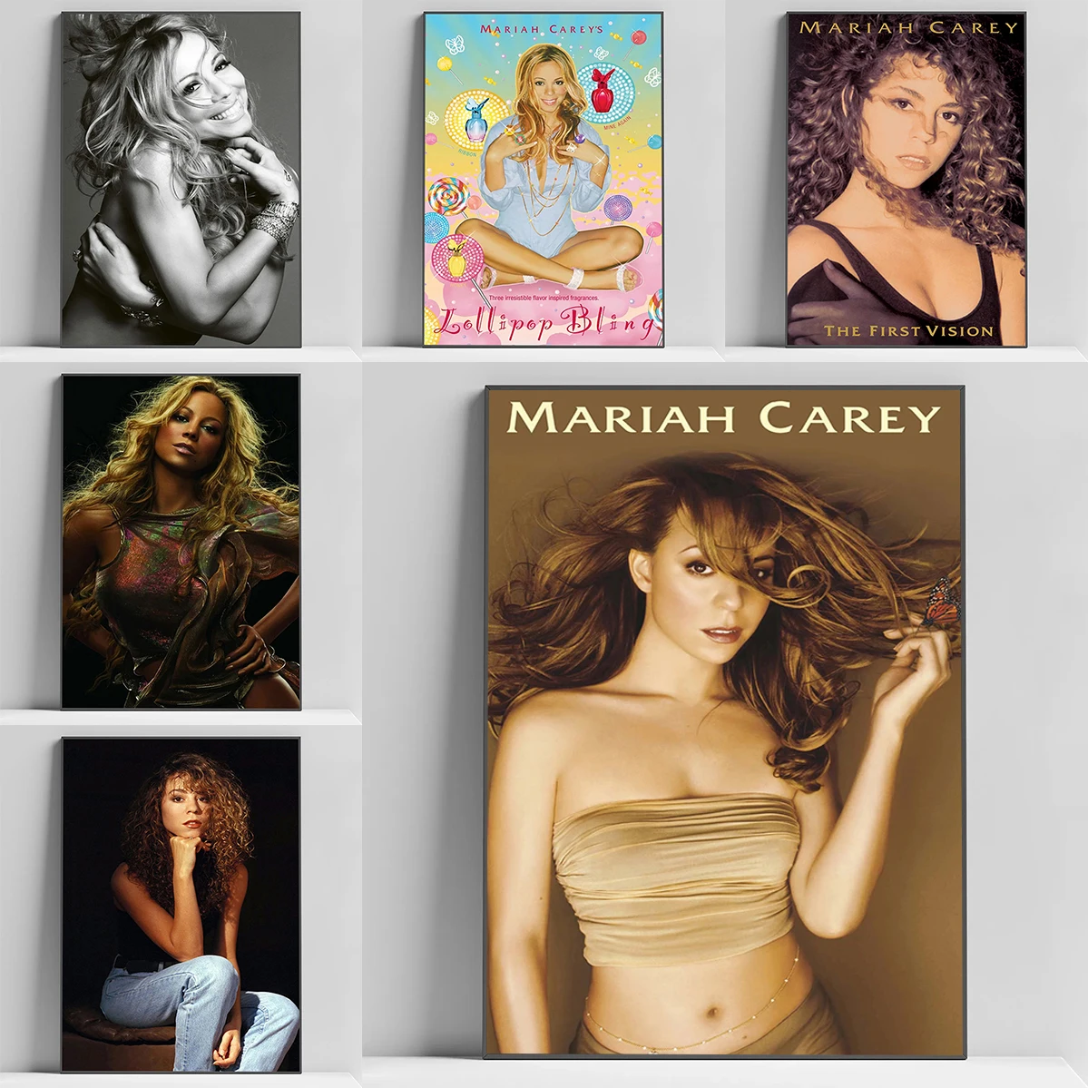 American Singer Mariah Carey Poster Gamer Room Decoration Paintings for Bedroom Canvas Home Decorations Decorative Painting Art