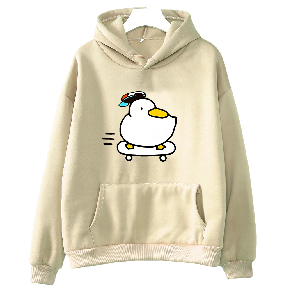 Sudadera con capucha de Anime Hololive Skater Shuba Duck para mujer, ropa de estética divertida, sudadera Kawaii con capucha, Sudaderas Harajuku