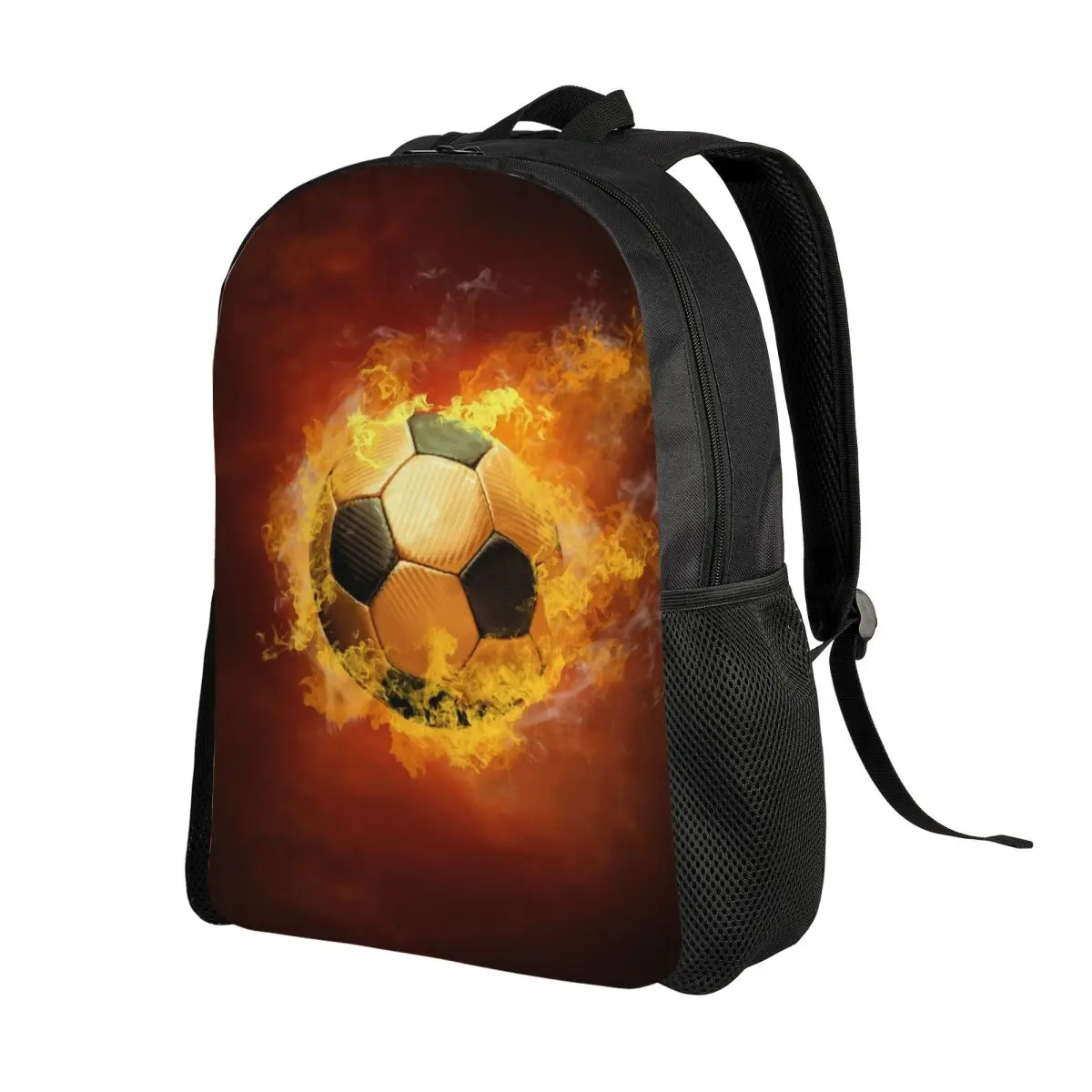 Custom 3D Printing Soccer Balls Lover Football Backpack for Girls Boys Sports Gift College School Travel Bags Men Women Bookbag