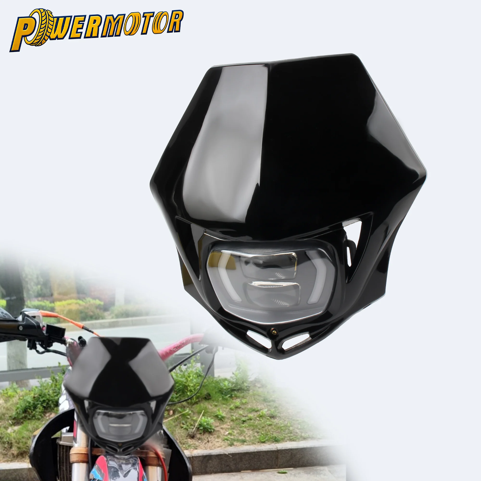 

Motorcycle Headlight Plate Head Light For Honda CRF 150 230 XR YP20 2016-2023 Motocross Headlamp Fairing Dirt Bike Parts Enduro