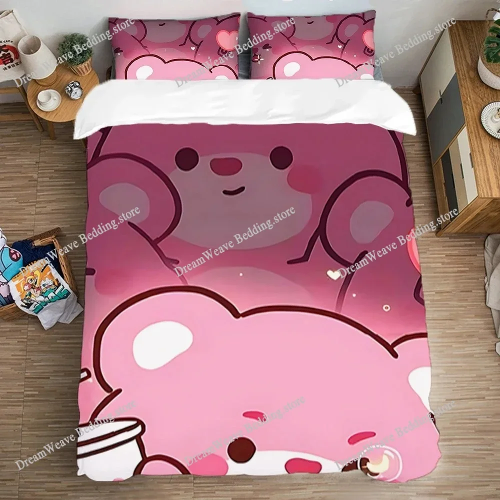 

Bedding Set Double Size Duvet Covers Bed Linen Sets Quilt Cover Set Art Pillowcase Cute Cats Fashion Comforter Queen Home Garden