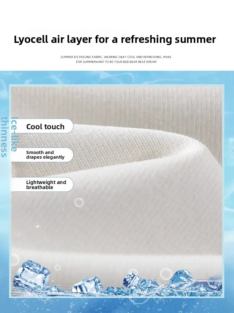 Modne spodnie damskie z wysokim stanem i szerokimi nogawkami, letnie, cienkie, z jedwabiu lodowego, luźne spodnie do jogi, szybkoschnące, chroniące przed słońcem, o prostym kroju.