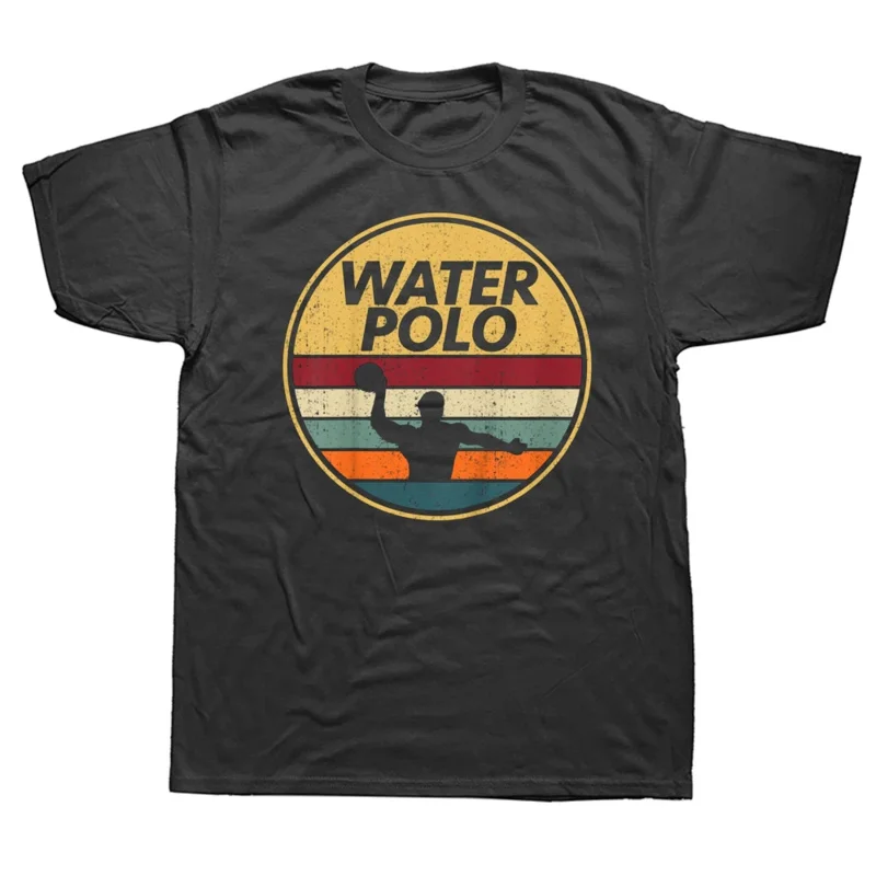 Funny retro water polo vintage waterpolo T shirts summer style graphic cotton streetwear short sleeve birthday gifts T-shirt men