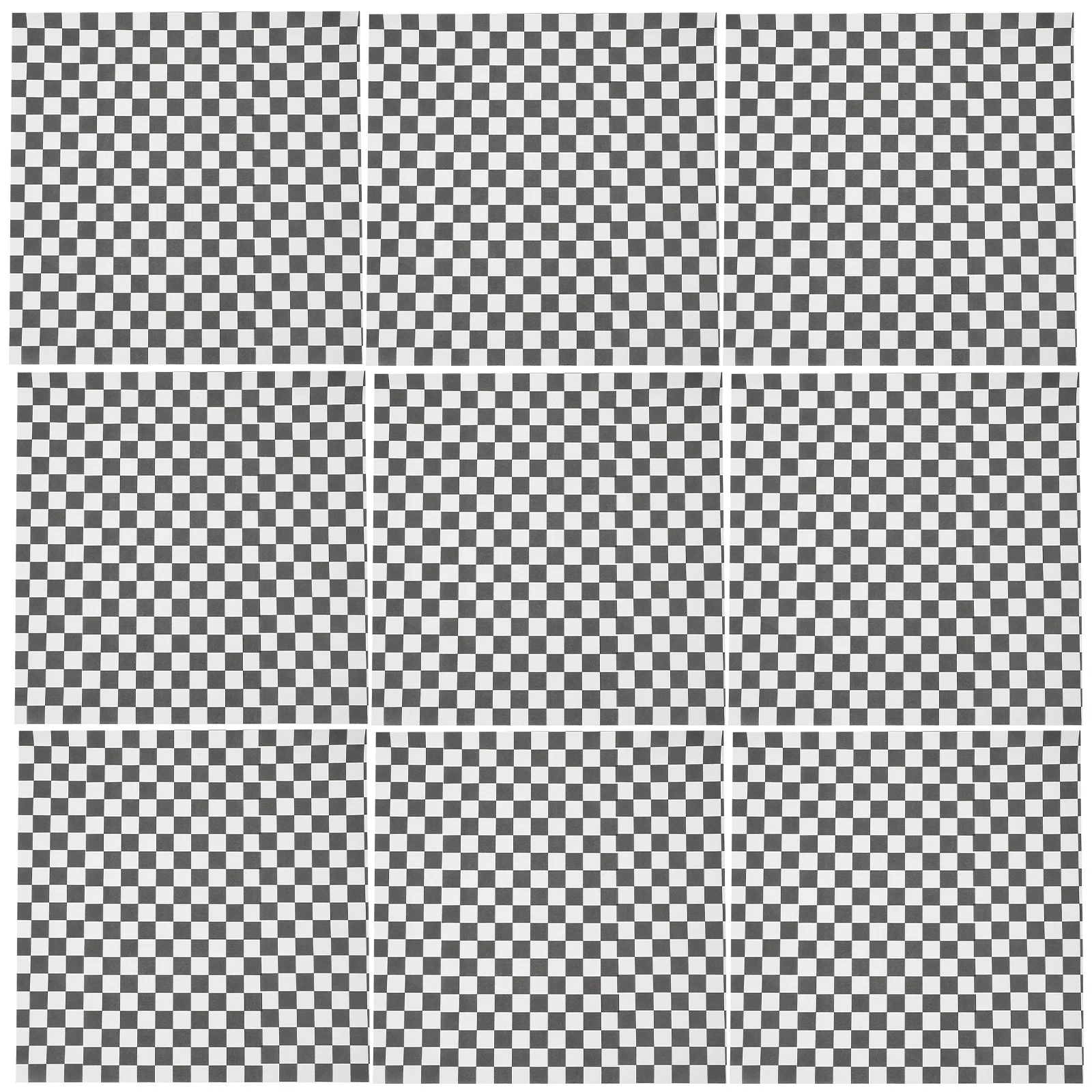 

200Pcs Black White Checkered Food Paper Liners Large Square Greaseproof Oil Absorbing Sheets Sandwich Burger Wrapping Paper