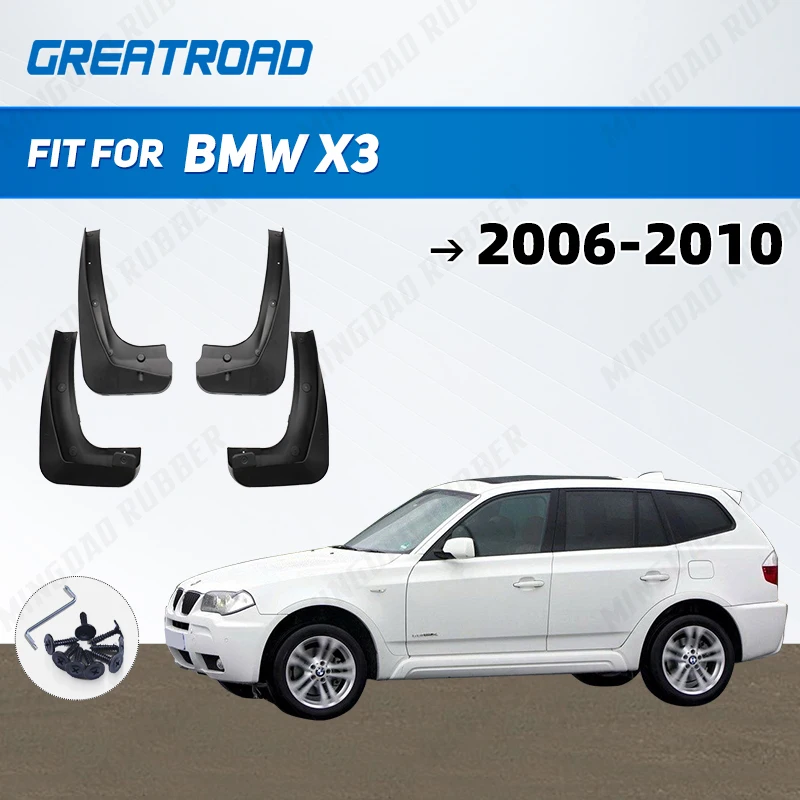 For BMW X3 2006 2007 2008 2009 2010 Mudguard Mud Flaps Guard Splash Flap Mudguards Fender Car Accessories