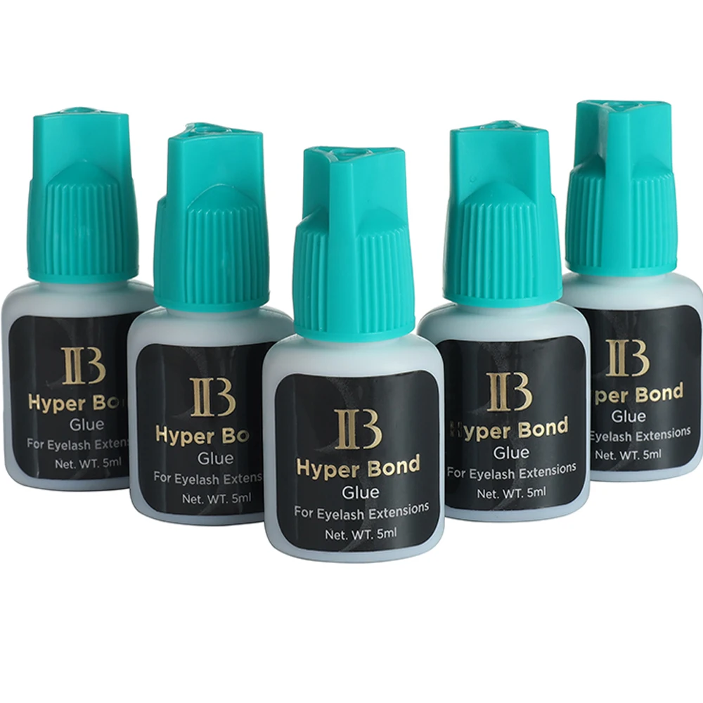 Original IB Hyper Bond Kleber ich schönheit 0,5 s Trockenen Wimpern Verlängerung Kleber Schnell Trocknende Cyan Kappe 5ml Korea maß Salon Verwenden Neue Datum