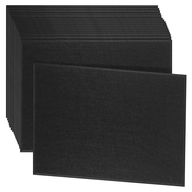 18 Pack Acoustic Panels,Sound Proofing Padding With Beveled Edge,Home Record Studio Cotton,Wall Decor&Acoustic Treatment