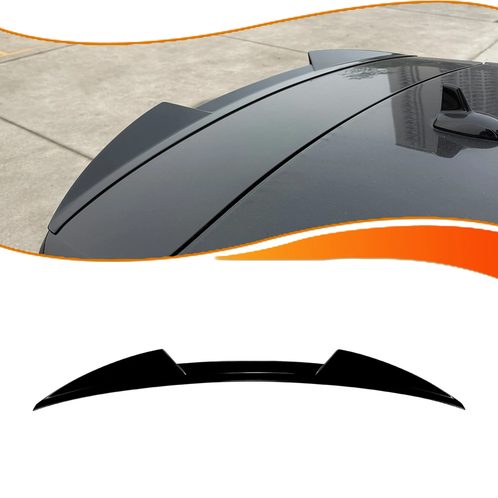 Car Rear Roof Trunk Wing Spoiler Tail Top Fin Splitter For Mercedes-Benz GL GLS X166 2013-2019 Body Kit Modification Accessories