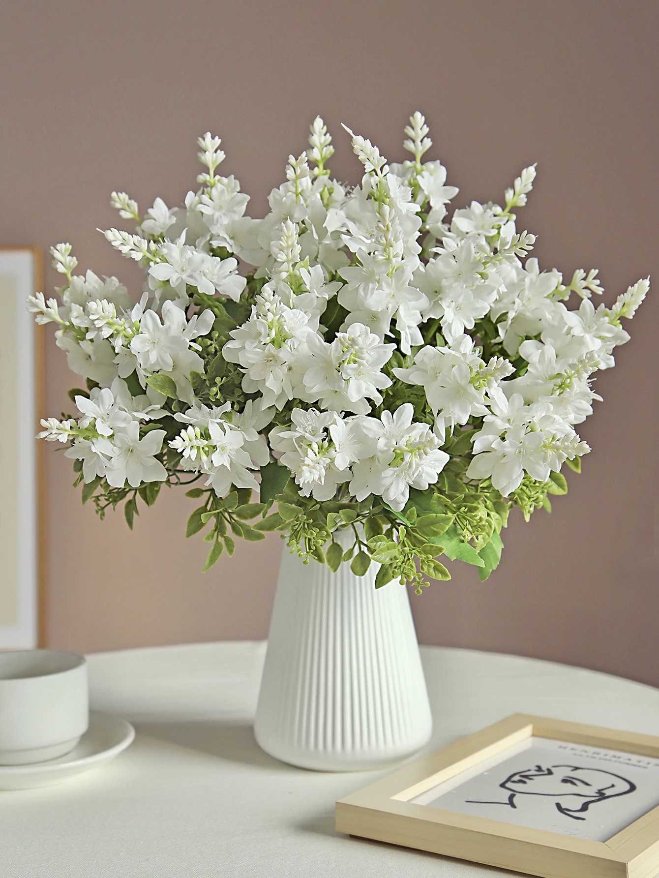 Künstliche Yucca Gloriosa Blumen aus Seide für Hochzeit, Heimdekoration, Weihnachtsdekoration, Tischdekoration, Kranz, Brautstrauß, bunte Fotografie-Requisite – Detail 4