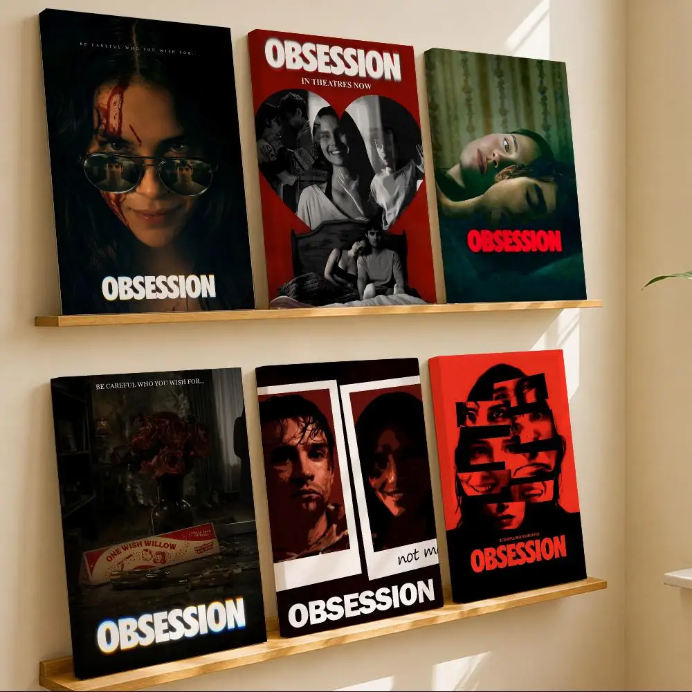 Dark Suspense Movie O-Obsession Framed Wall Painting Canvas Art Poster with Solid Wood Frame for Living Room Home Decor