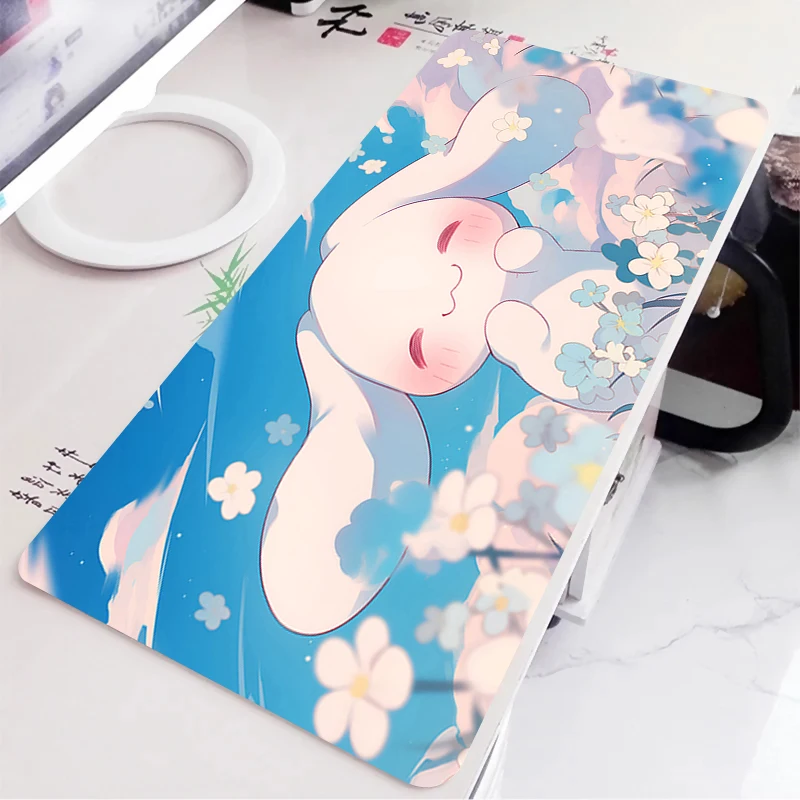 Alas Mouse Cinnamoroll Komputer Laptop Anime Keyboard Alas Mouse Besar Alas Mousepad Keyboard Gamer Dekorasi Alas Meja