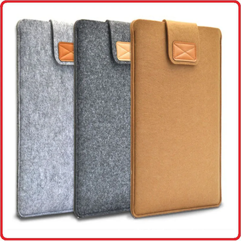 Fundas para tabletas de Color sólido de 11/12/13/15 pulgadas, nueva moda, funda de fieltro con Velcro, fundas para tabletas para Ipad, funda de poliéster de fieltro