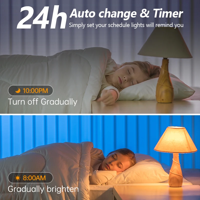 IMOU Tuya Matter WiFi Lampadina intelligente Dimmerabile Luce a Led 16 milioni di colori RGB E27 Lampada a candela Controllo vocale Alexa Google Home