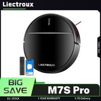 LIECTROUX M7S Pro Robot Vacuum Cleaner, 2D Map Navigation, 4400mAh Battery, Run 110mins, Dry and Wet Mopping, WiFi App Control