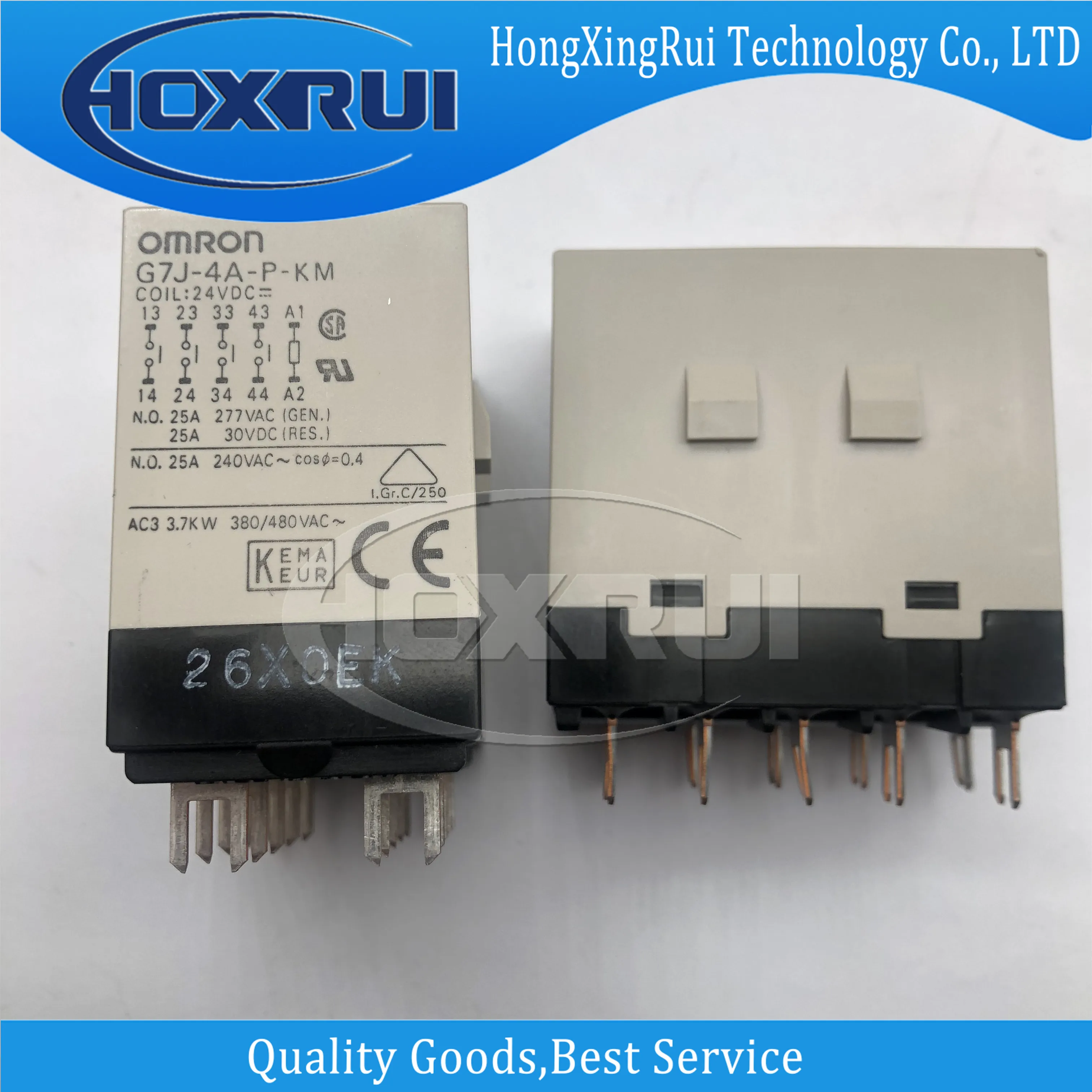 (1 piece),G7J-4A-P-KM-24VDC,DIP-10,power relay,25A,No latch,