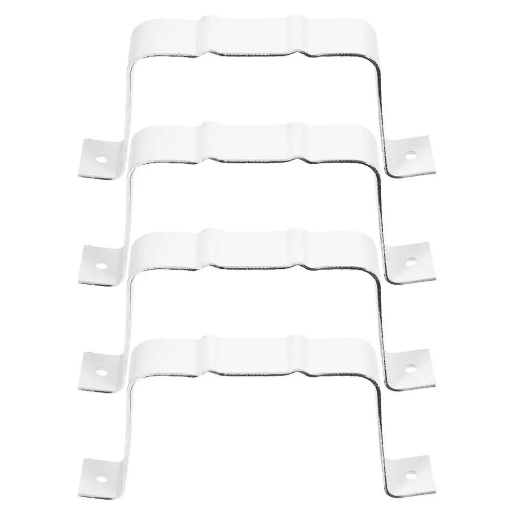 1Set Sturdy Aluminum Alloy Gutter Downspout Adapter Rain Gutter Leader Strap Heavy Load Pipe Fastener Versatile Drainage