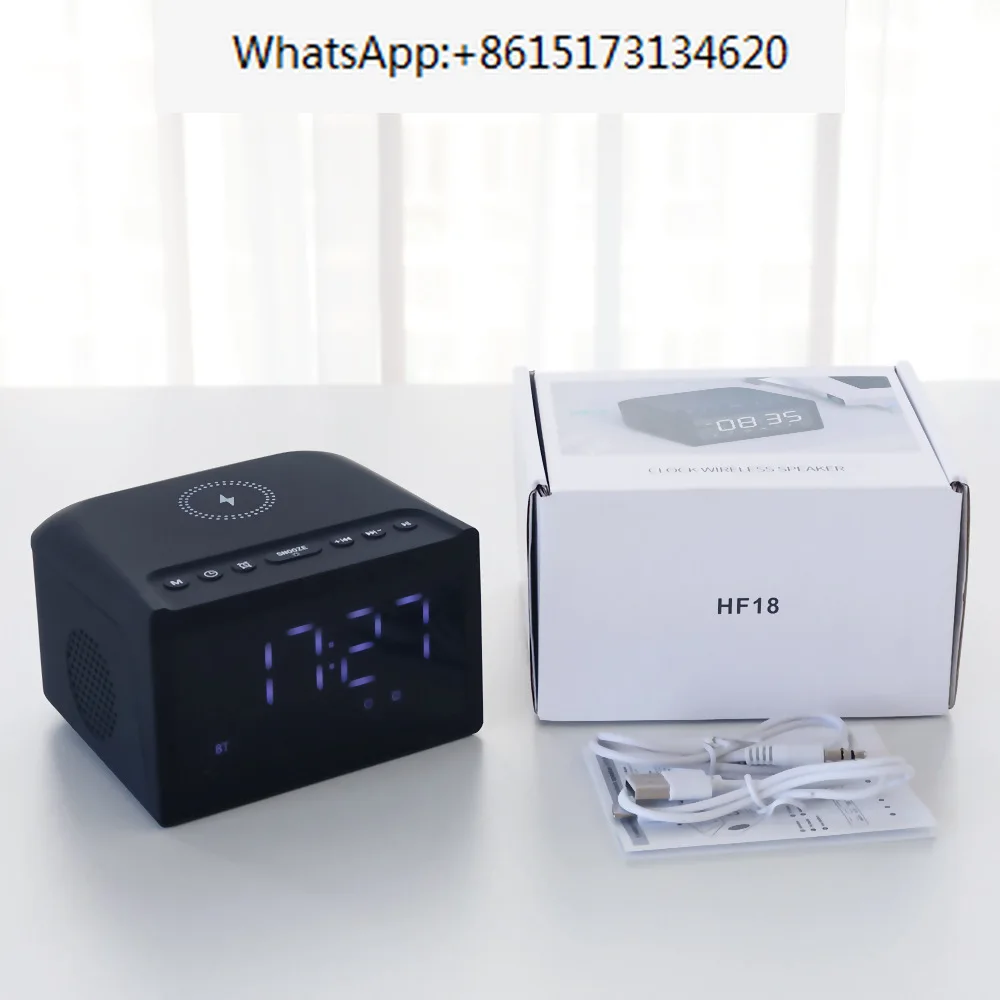 Private model wireless charging speaker, 15 watt wireless charging  clock sound system