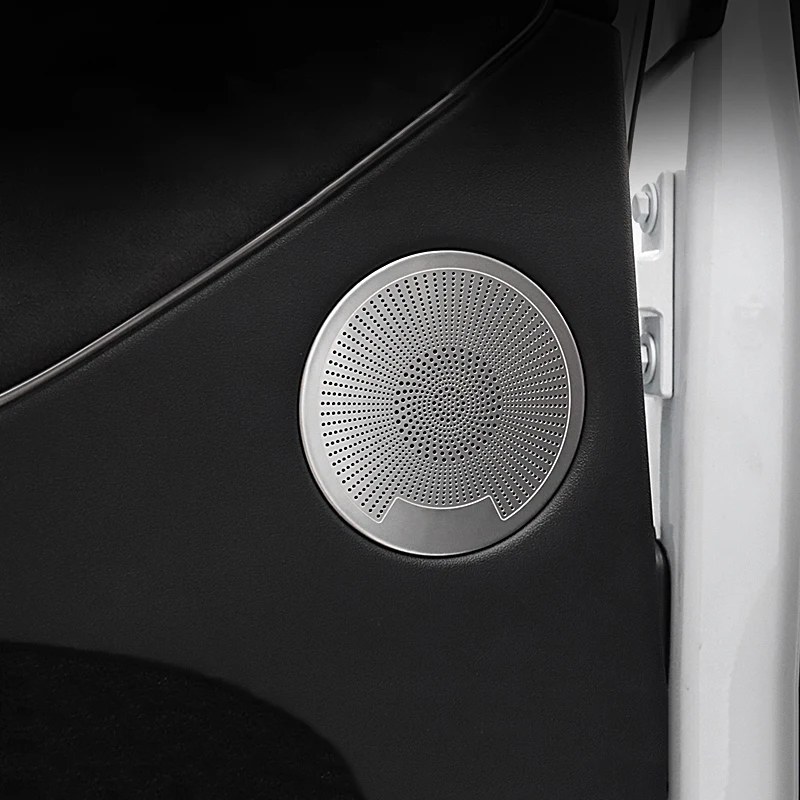 Per Tesla Model 3 Y 2021 2022 2023 2024 Car Door Audio Speaker Cover altoparlante Tweeter Sticker accessori in acciaio inossidabile