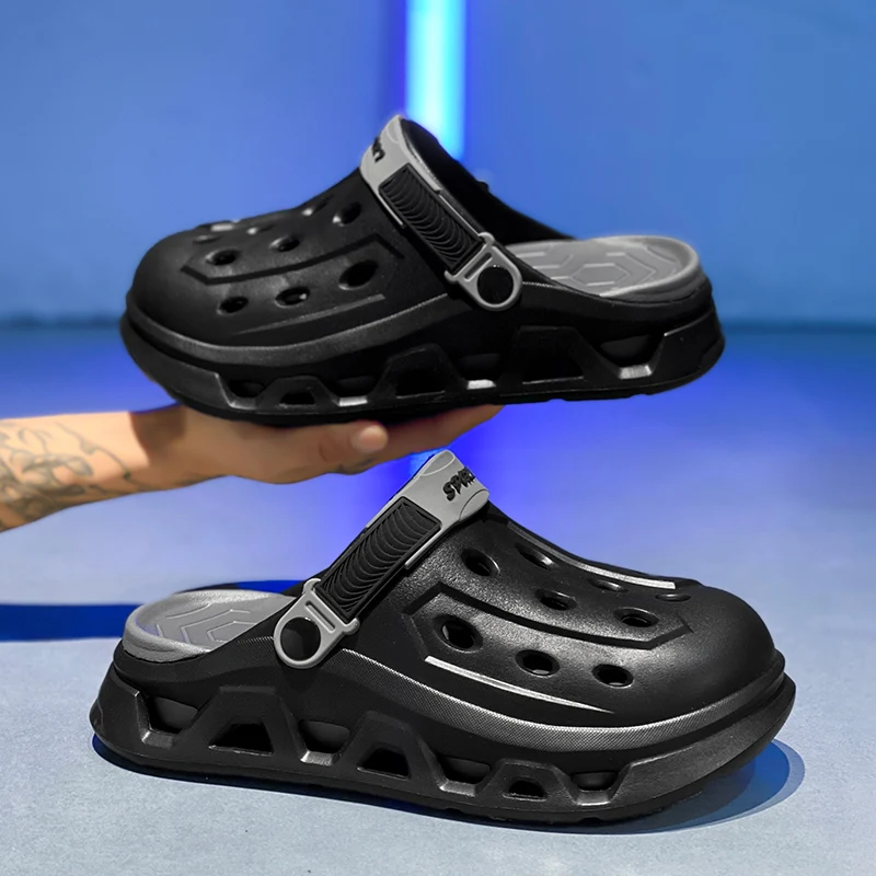 

2025New Comfortable Casual Clogs New Beach Shoes Stepping on Feces FeelingSlippers Couple Cross-Border High-Quality Couple Style