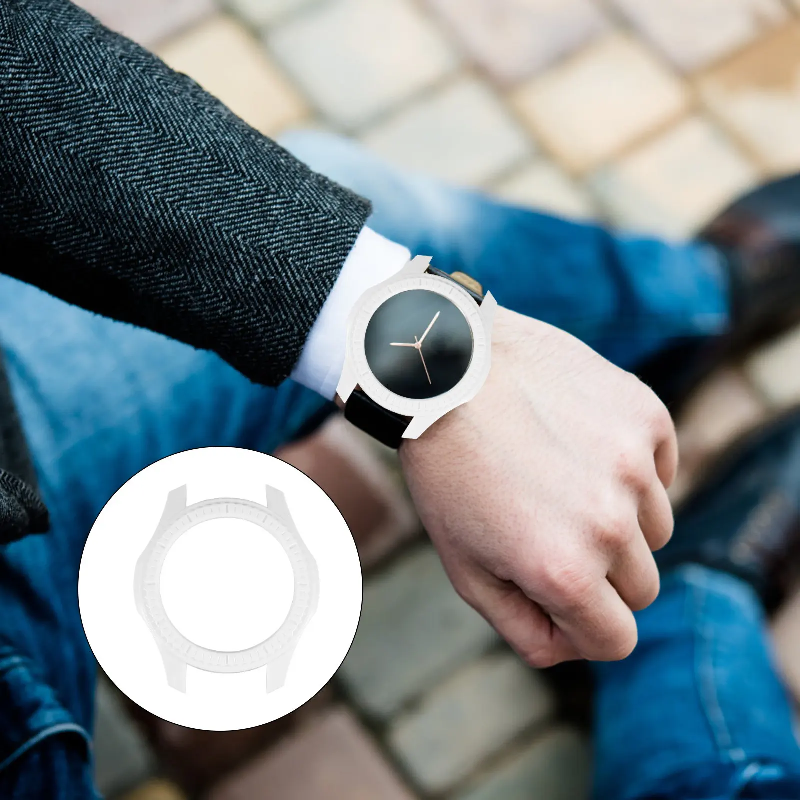 

Smartwatch Protective Case Pc Material Lightweight Anti-Collision Shock-Resistant Cover Compatible for Galaxy Watch Protective