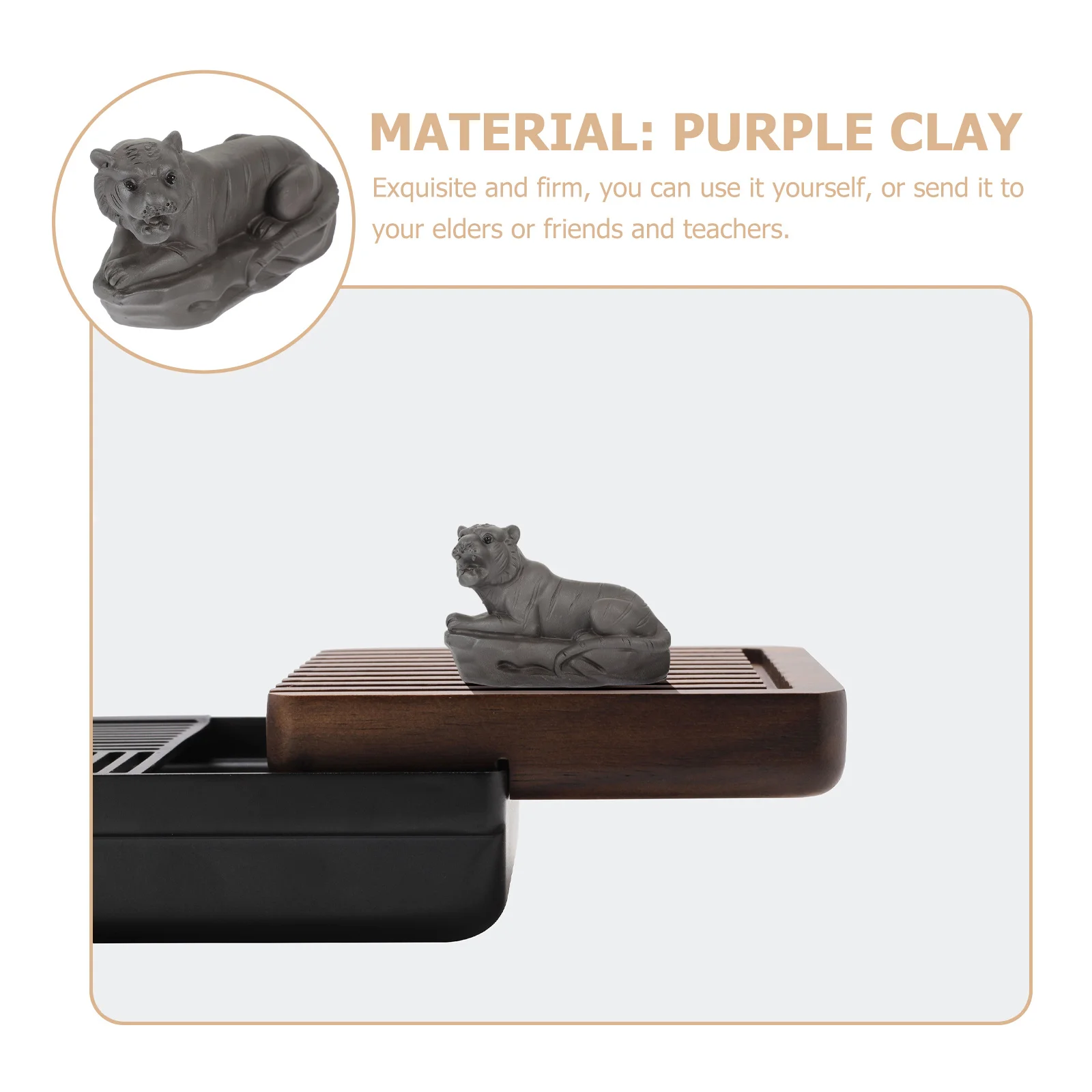 

Declicate Purple Clay Animal Tea Pet Decoration Good Meaning Office Table Adornment Purple Clay Tea Pet Animal Figurine Decor