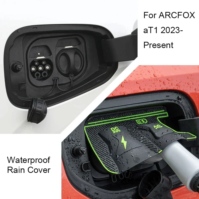 

New Energy Anti-Dust Car Charging Port Waterproof Cover Auto Gun Charge Rain Cover Accessories For ARCFOX aT1 aT5 aS5 KAOLA