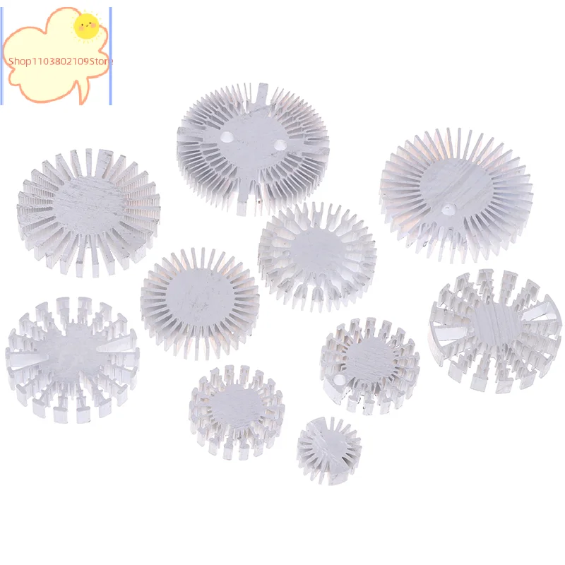 [YH]COB Radiator Diameter 25/37.5/40/48/50/53/60/65/67MM High Power Led Heatsink Sunflower Solid Radiator Round Alloy Aluminum