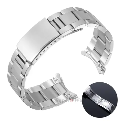 Curved End 316L Stainless Steel Watchband Strap 18/19/20/21mm Oyster Bracelet for Rolex DATEJUST Solid Bracelet For Rolex