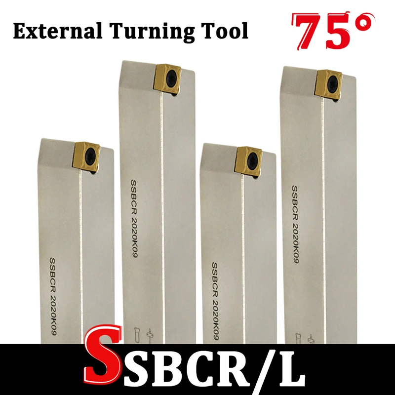 

SSBCR1212H09 SSBCR1616H09 SSBCR2020K09 Внешний держатель токарного инструмента SSBCR SSBCL для токарных вставок CCMT09T3