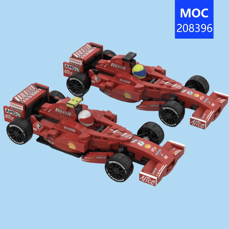 カスタムレーシングカー-moc-208396-f1チャンピオンシップ-f2007レーシングカーモデルおもちゃ-クリエイティブでトレンディな玩具-トップチョイス-ホリデーギフト