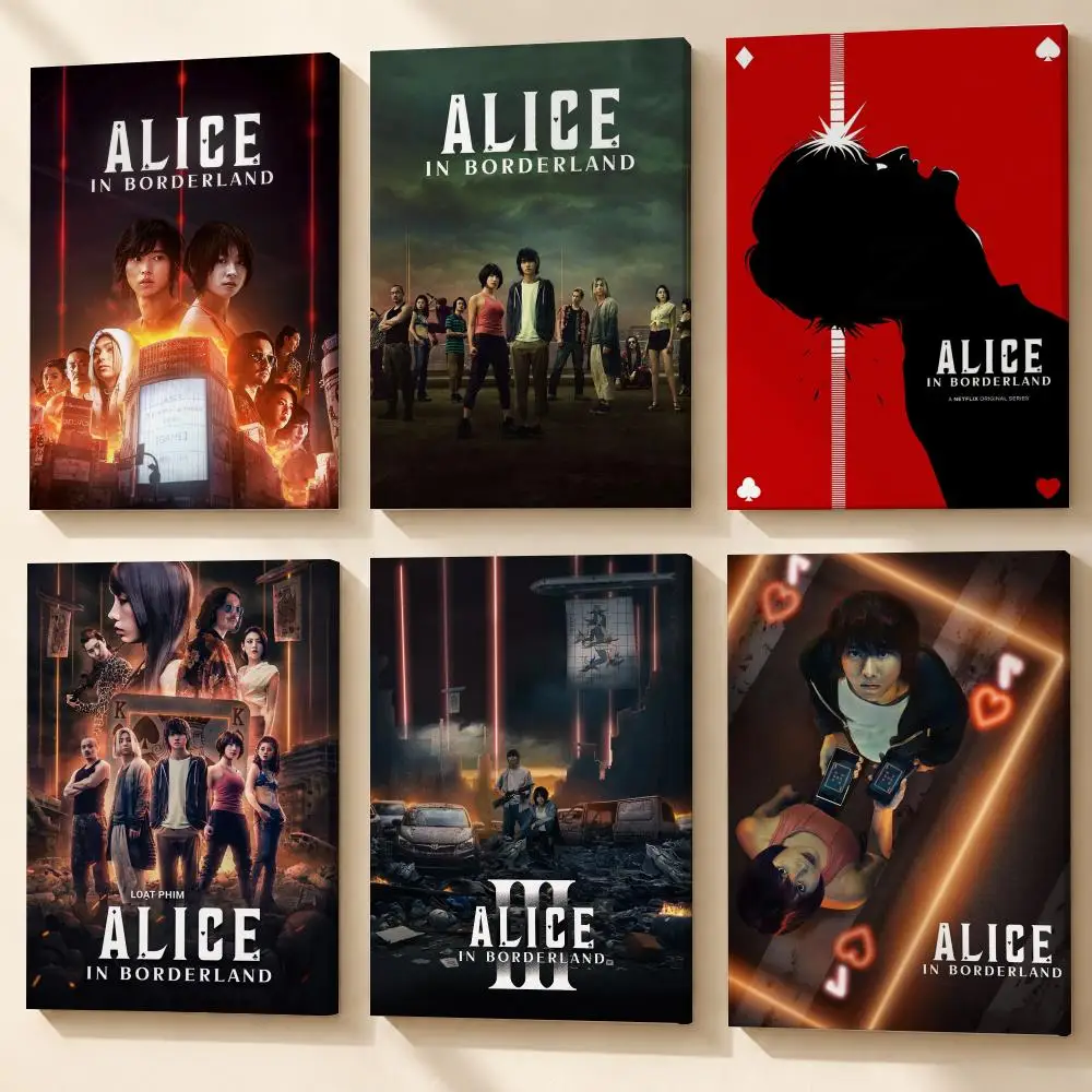 Hot TV Alice In Borderland Poster Framed Canvas Wall Art Gallery Wrapped Ready To Hang Living Room Bedroom Home Decor