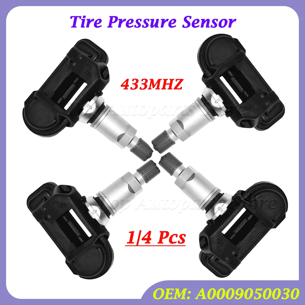 1/4 Pcs For Mercedes-Benz A C E G S Class W205 C205 W212 C253 X166 W166 R172 R231 W222 TPMS A0009050030 Tire Pressure Sensor