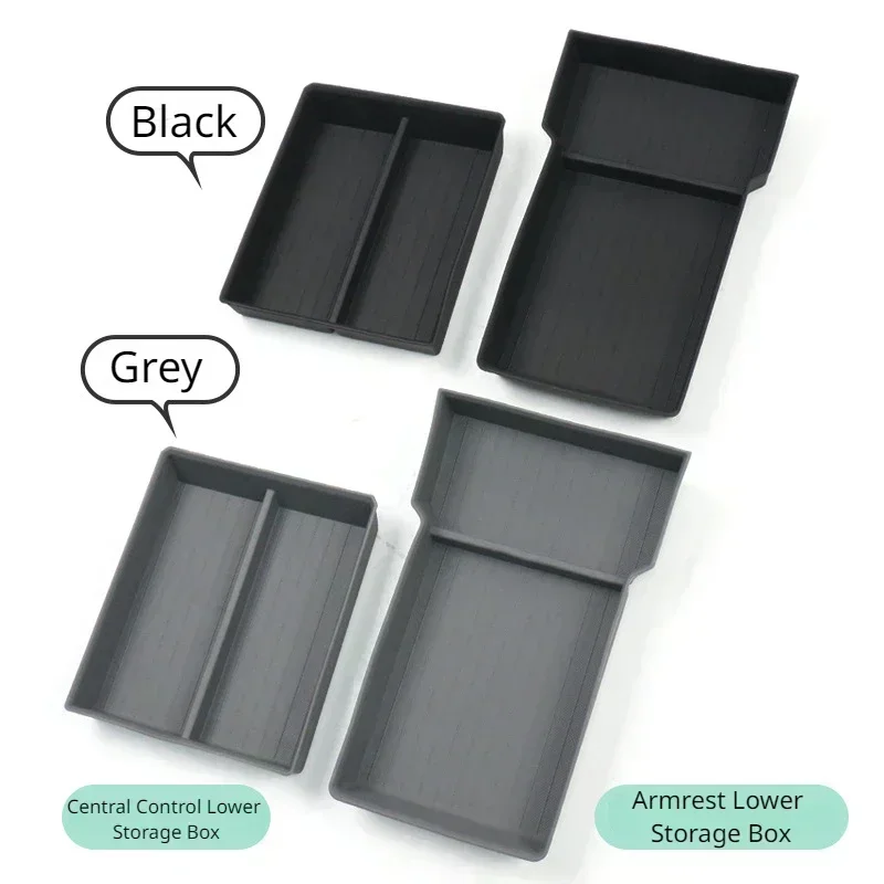 For Tesla Model 3 Highland 2024 Center Console Armrest Storage Box Stowing Tidying Accessory Lower Bottom Mat Organizer Tray Pad