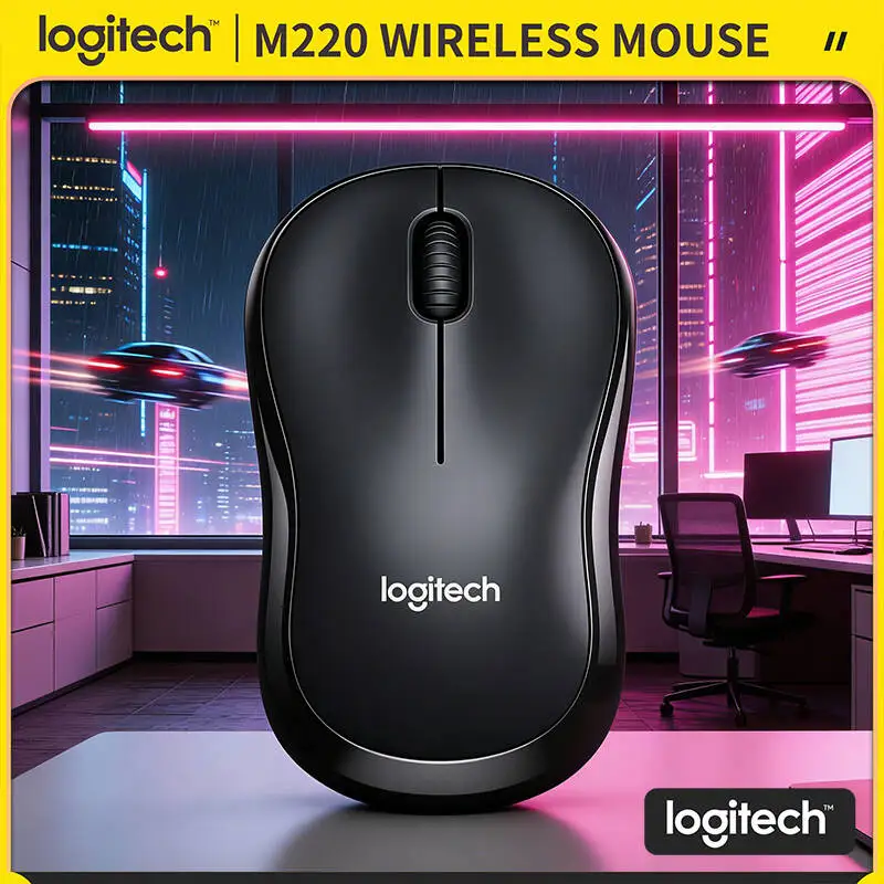 

Logitech M220 Wireless Quiet Mouse 3 Buttons 1000 DPI Optical Sensor 2.4GHz Connection 18-Month Battery