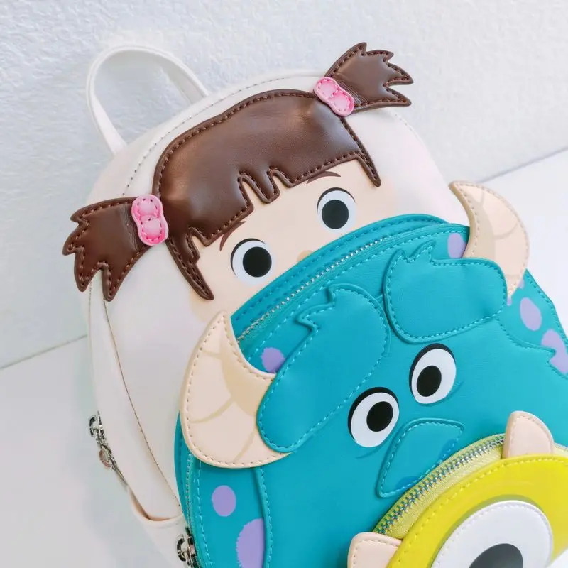 حقيبة ظهر نسائية من Disney Monsters University مصنوعة من جلد البولي يوريثان وحقائب سيدة Toy Story 3 حقيبة مدرسية للأطفال حقيبة يد ماركة للهدايا #2