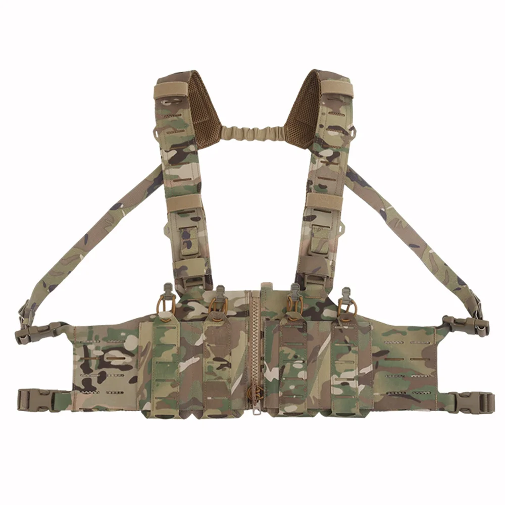 

Tactical Lightweight SF Style Chest Rig with Magazine Pouch Hunting Molle Vest Combat Plate Carrier Airsoft Accessories