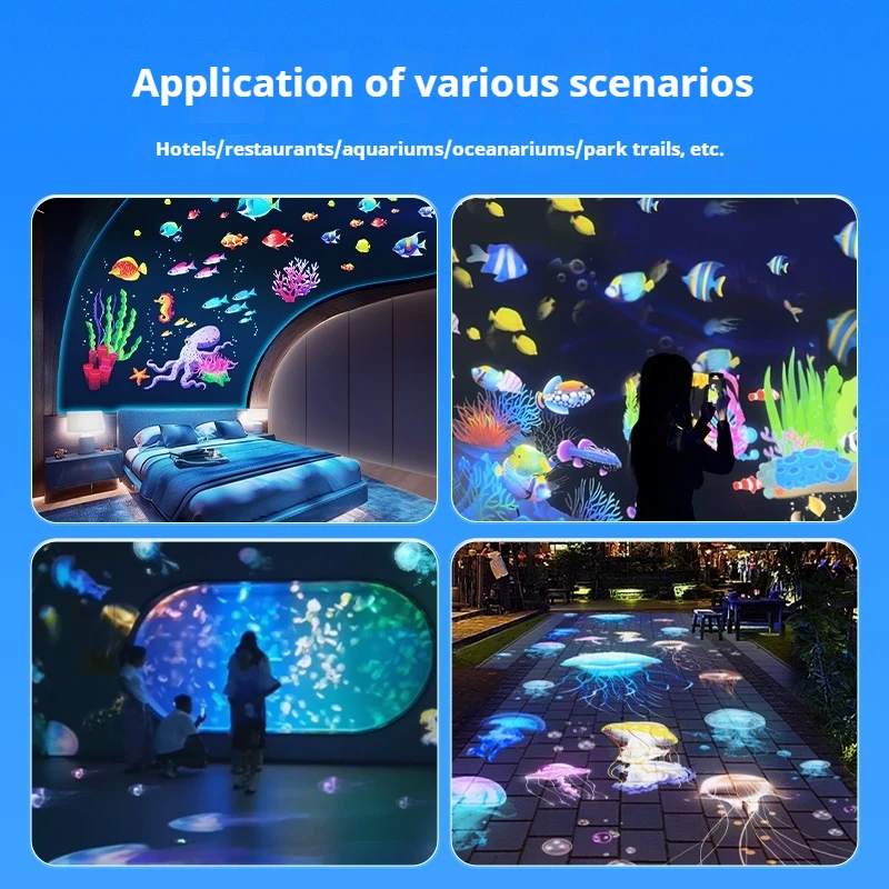 Dynamic Floating Flag Projector Light Customizable LED Decor for Stores Parks Events Floating Shadow Light Projector