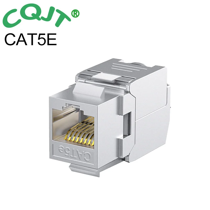 

10pcs RJ45 Keystone Cat8 Cat7 CAT6A CAT6 CAT5E Shielded FTP Zinc Alloy Module Network Coupler Adapter Keystone Jack