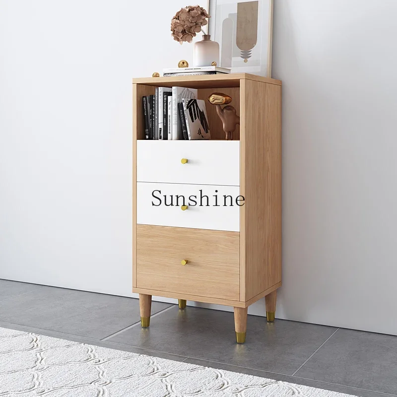 style color matching side cabinet simple modern living room small apartment anti-down household environmentally friendly storage