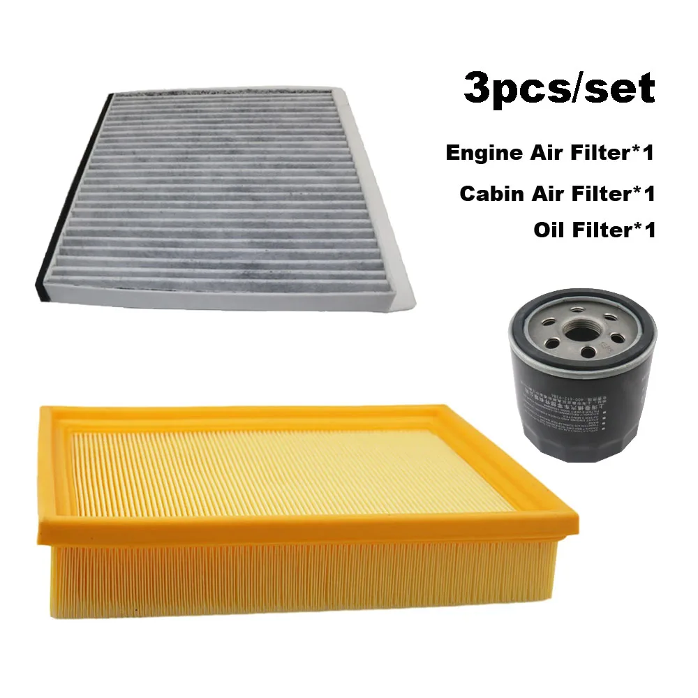 3pcs Filter Set For MG 350 MG5 1.5L ROEWE SAIC 360 15S4U Engine Cabin A/C Air Oil Filter Kits Accessories 50016901 56561062