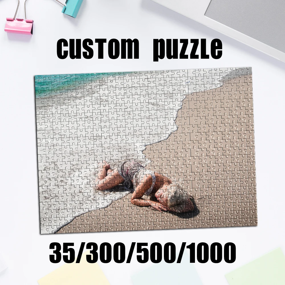 35/300/500/1000pcs Personalized Custom Photo Puzzle photo DIY Photo Puzzle Portrait Handmade Birthday Gift Special Occasion