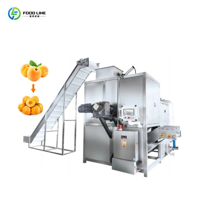 Papaya Continuous Steam Peeling Machine Industrial Fruit Vegetable Steamer Skin Remover Commercial Processing Customize