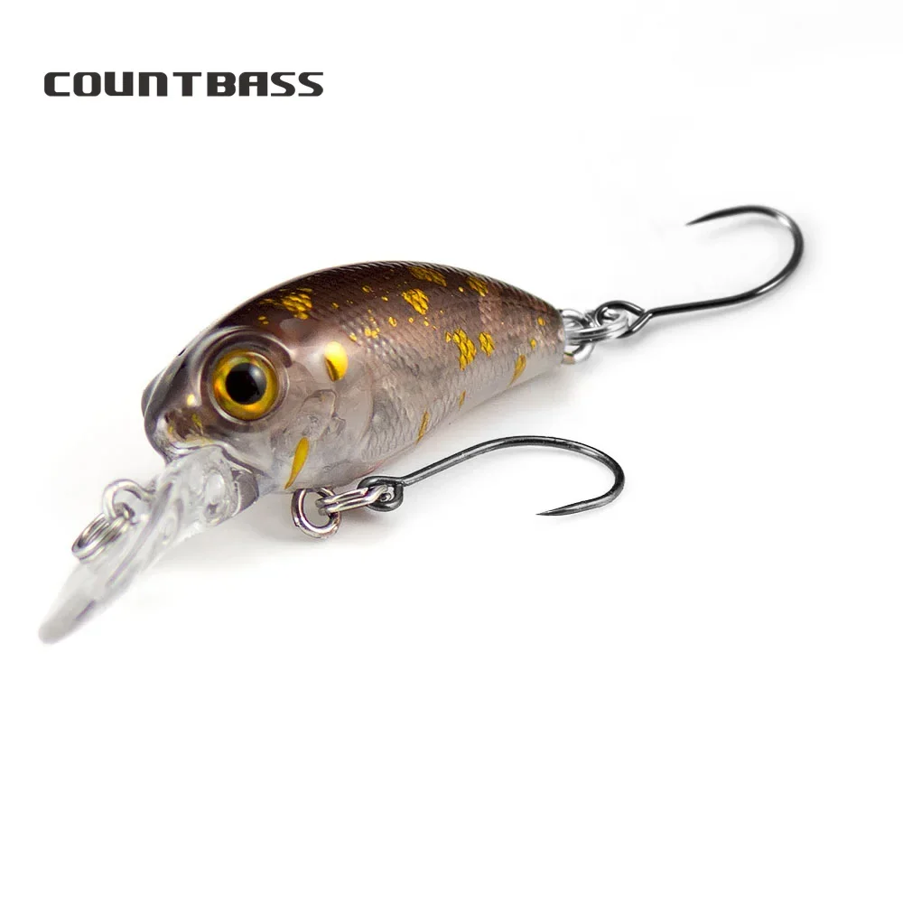 

Countbass Crankbait 32mm 1-17/64" 3.2g 7/64 oz. Dive 1m 3', Sinking Salmon Fishing Baits Wobblers Angler's Lures