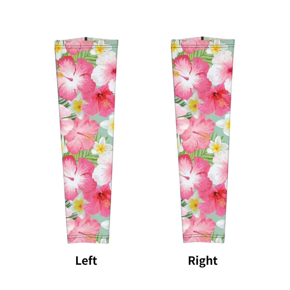 أكمام أذرع تبريد خارجية من زهور الكركديه والبلوميريا الاستوائية، غطاء حماية من الشمس فوق البنفسجية، أكمام وشم لركوب الدراجات في الصيف #4